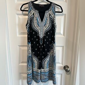 Hale Bob Patterned Sleeveless Dress - EUC